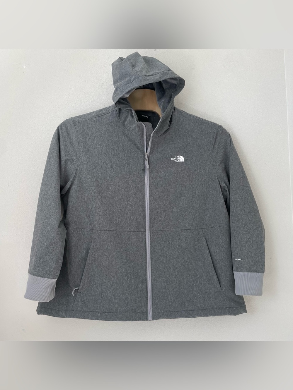 The North Face Shelbe Raschel Fleece Lined Hooded Jacket Grey Women Size 3X